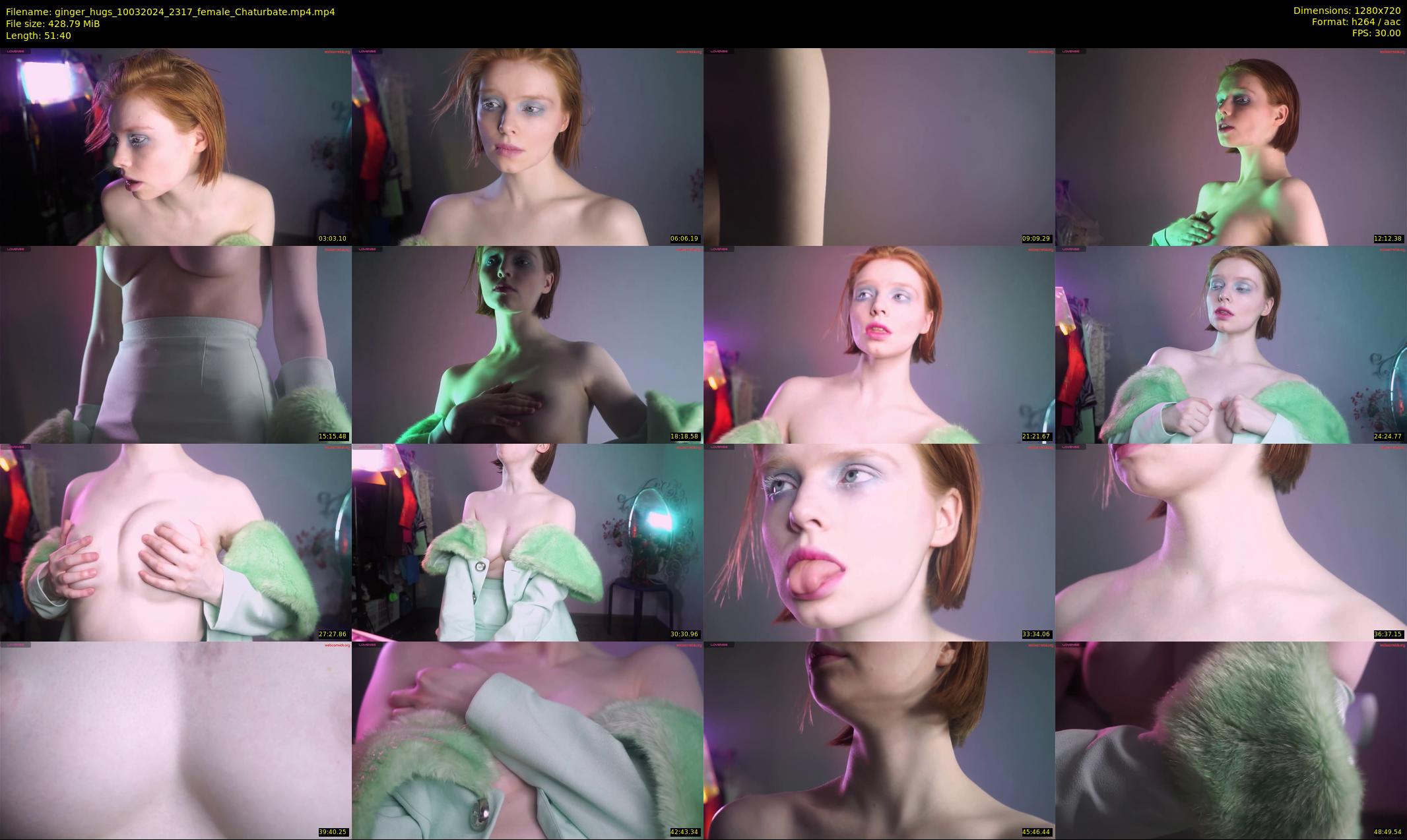 ginger_hugs — 52 minute Chaturbate female cam show recording, 720p, Mar 10, 2024