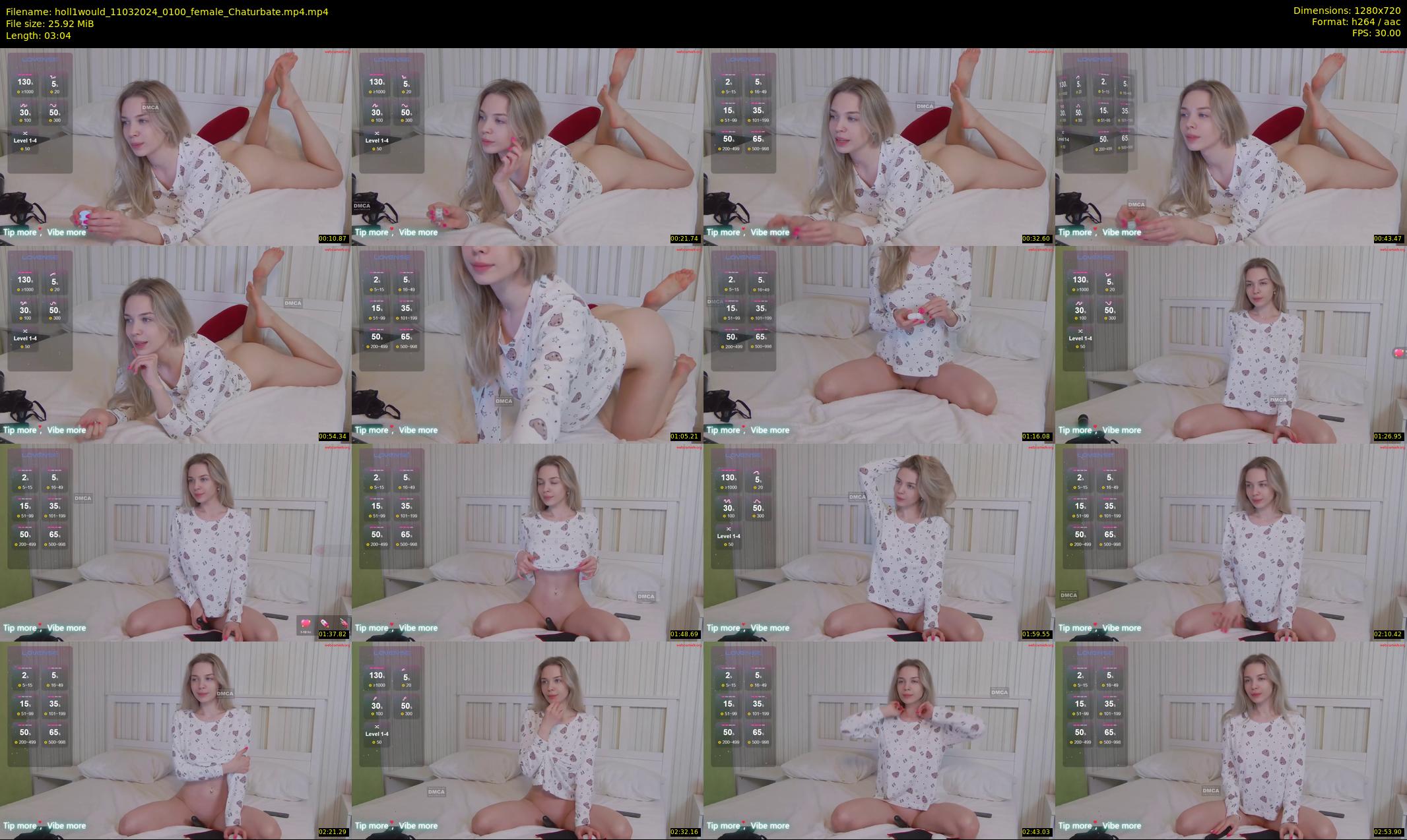 holl1would — 4 minute Chaturbate female cam show recording, 720p, Mar 11, 2024