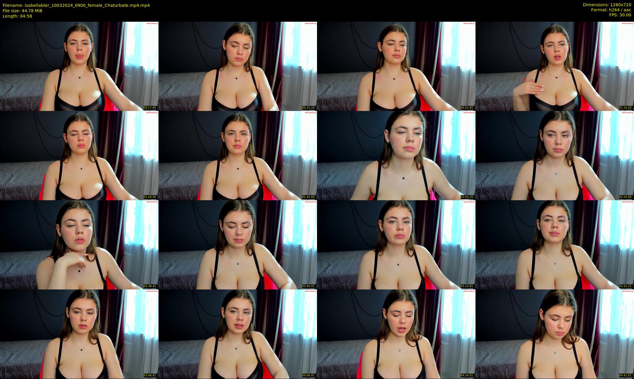 isabellabler — 5 minute Chaturbate female cam show recording, 720p, Mar 10, 2024