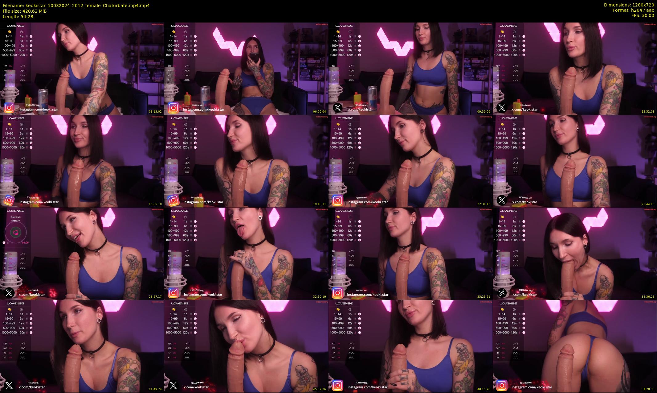 keokistar — 55 minute Chaturbate female cam show recording, 720p, Mar 10, 2024