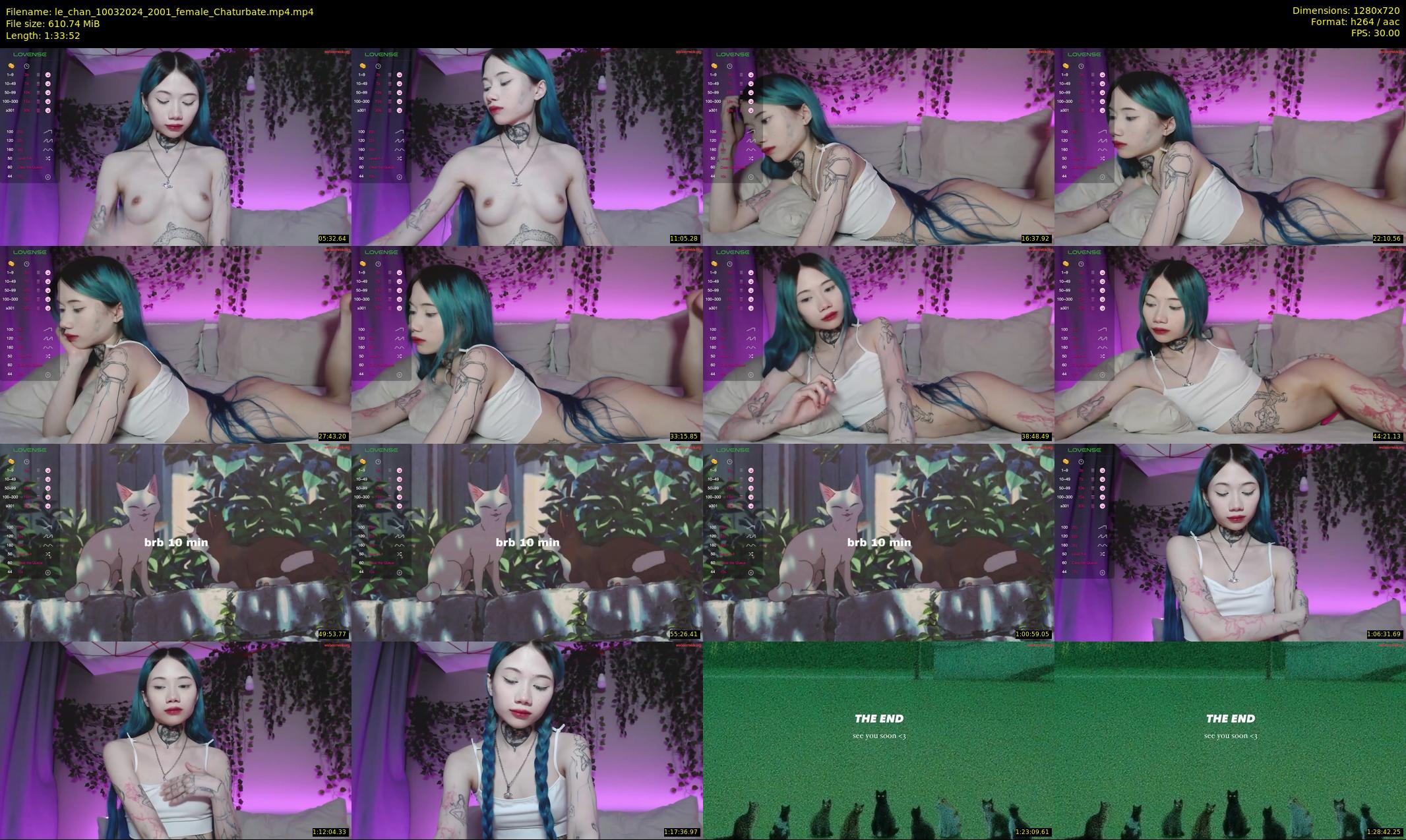 le_chan — 94 minute Chaturbate female cam show recording, 720p, Mar 10, 2024