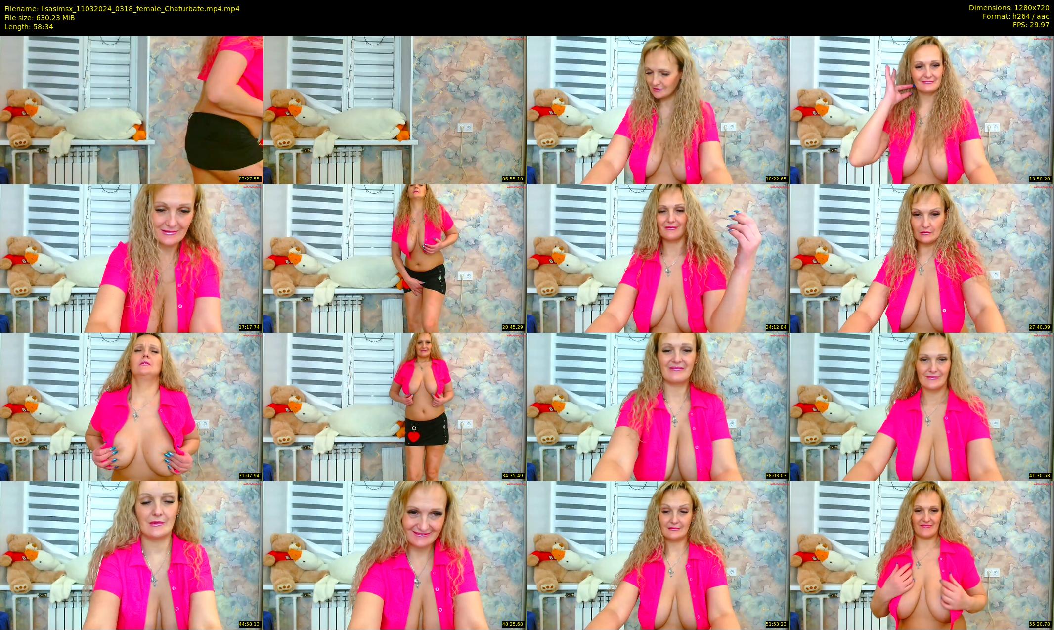 lisasimsx — 59 minute Chaturbate female cam show recording, 720p, Mar 11, 2024