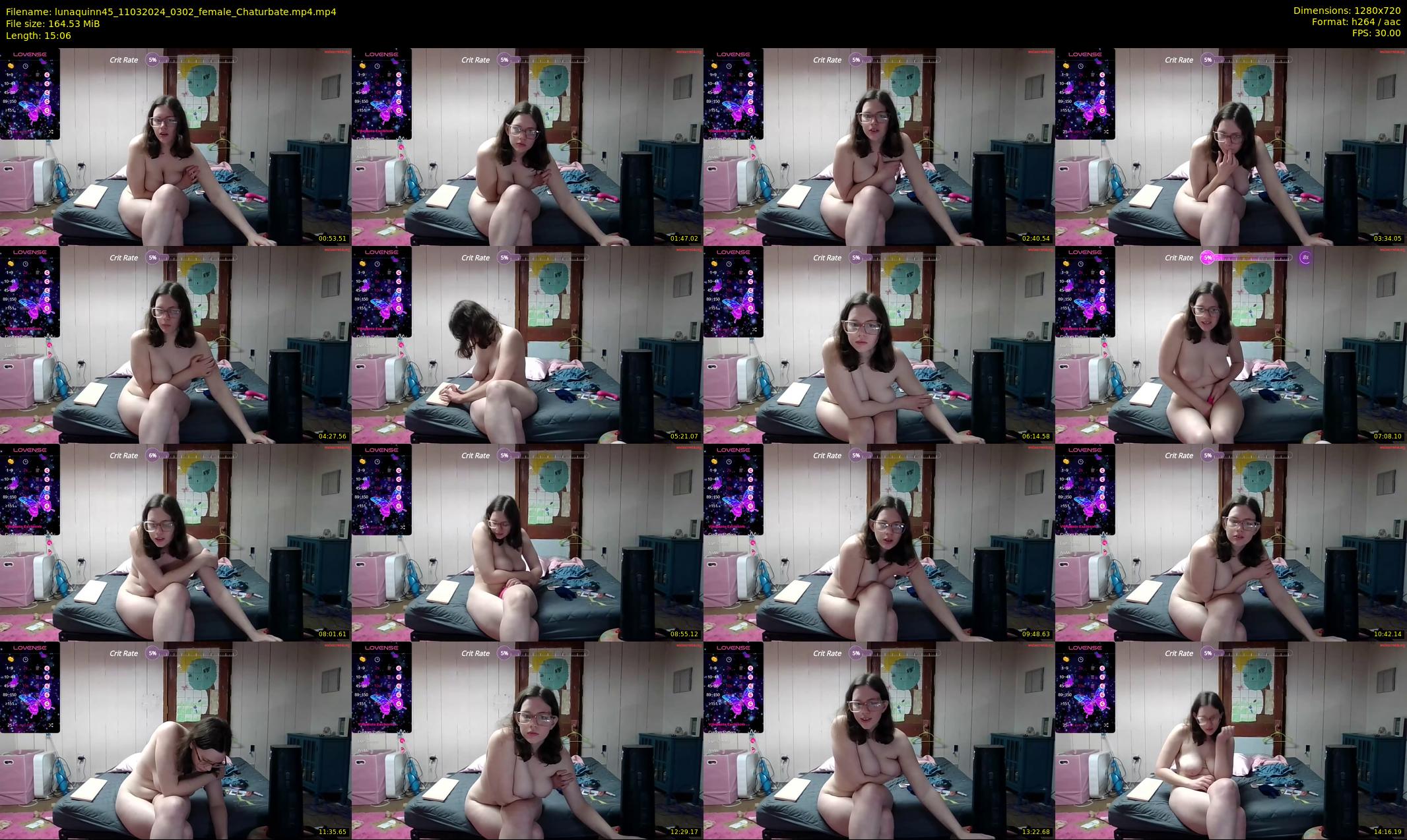 lunaquinn45 — 16 minute Chaturbate female cam show recording, 720p, Mar 11, 2024