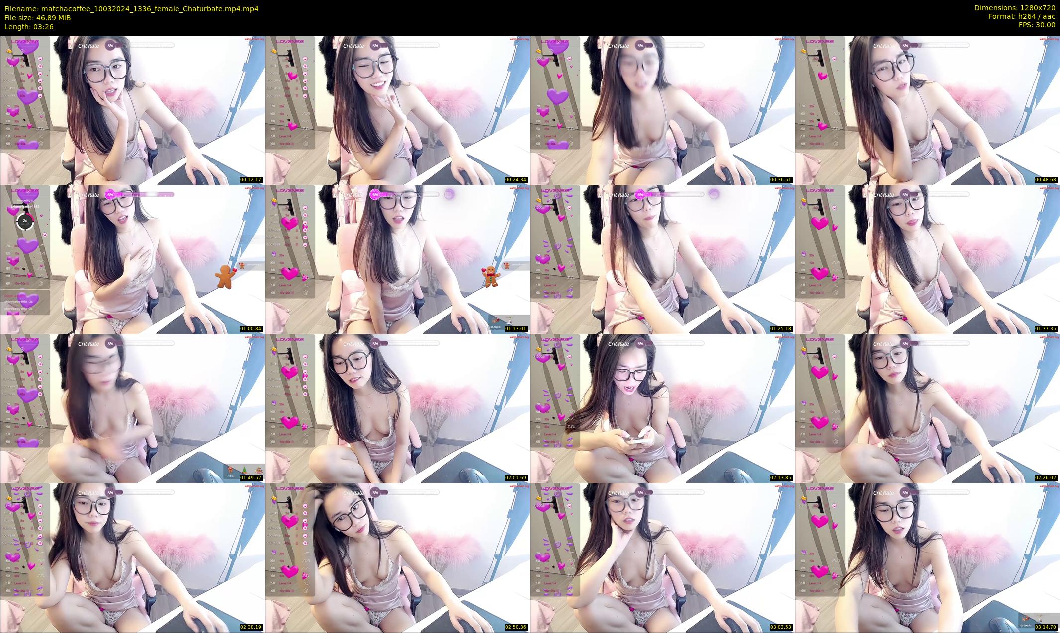 matchacoffee — 4 minute Chaturbate female cam show recording, 720p, Mar 10, 2024
