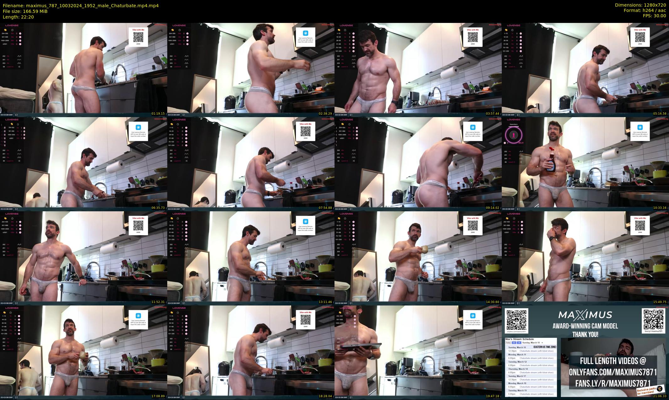 maximus_787 — 23 minute Chaturbate male cam show recording, 720p, Mar 10, 2024