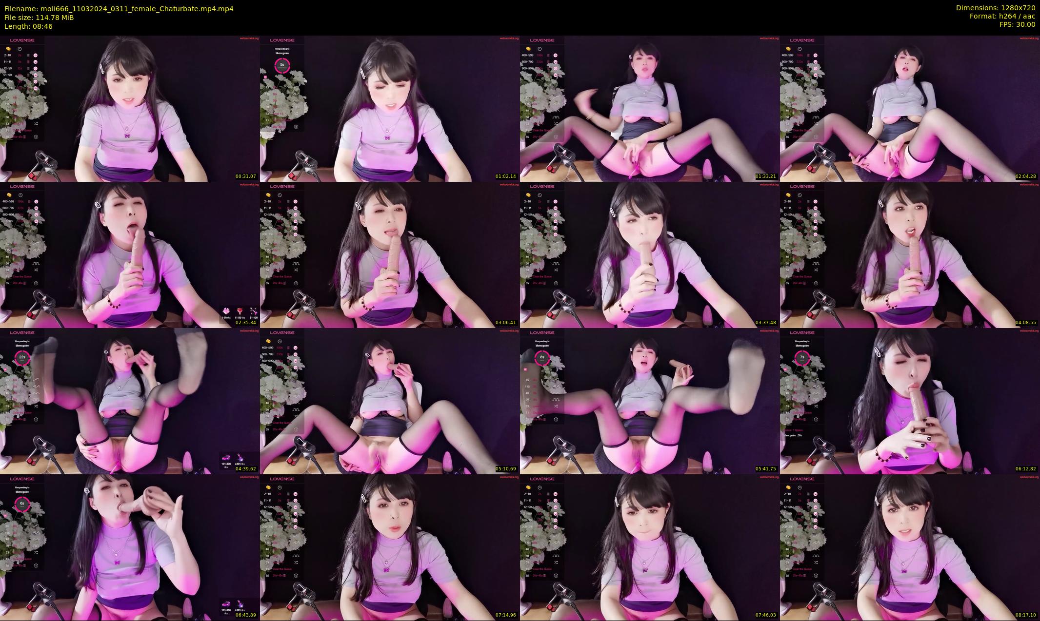 moli666 — 9 minute Chaturbate female cam show recording, 720p, Mar 11, 2024