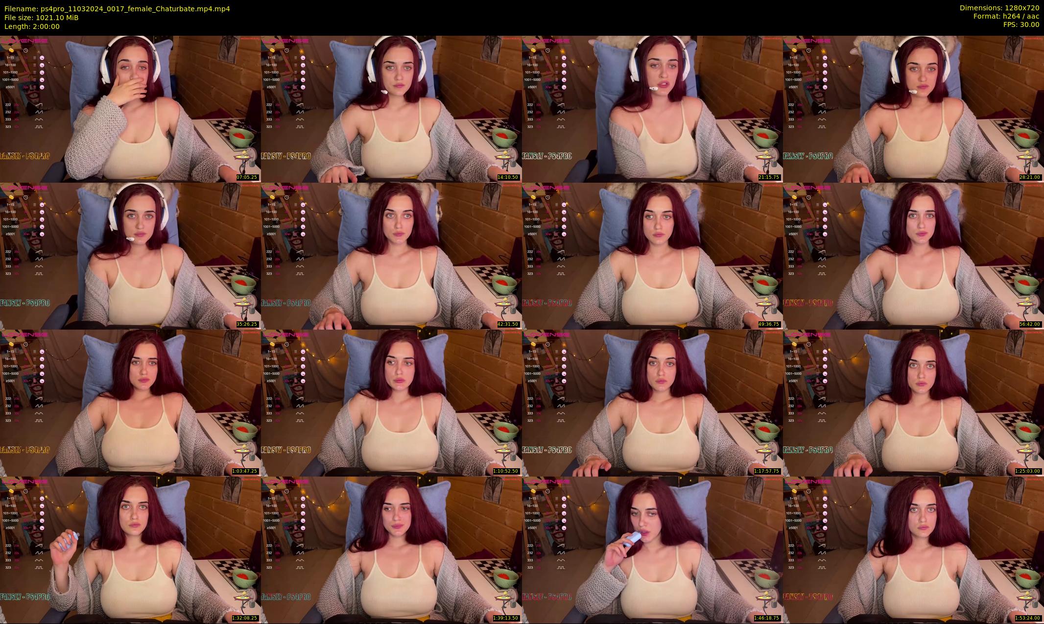 ps4pro — 120 minute Chaturbate female cam show recording, 720p, Mar 11, 2024
