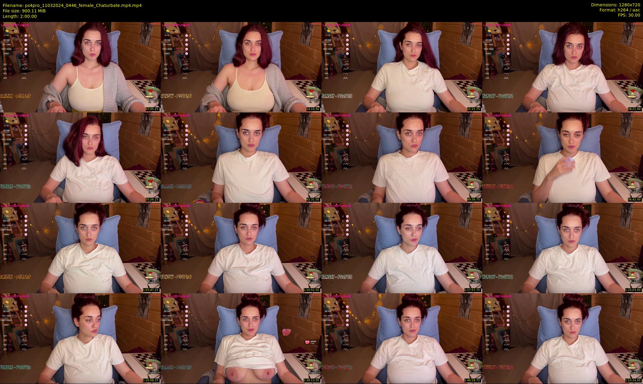 ps4pro — 120 minute Chaturbate female cam show recording, 720p, Mar 11, 2024