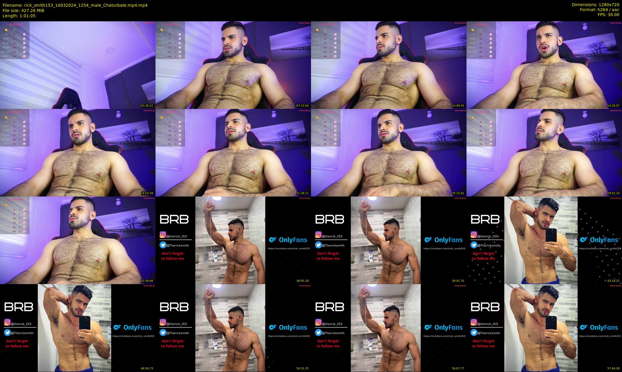 rick_smith153 — 62 minute Chaturbate male cam show recording, 720p, Mar 10, 2024