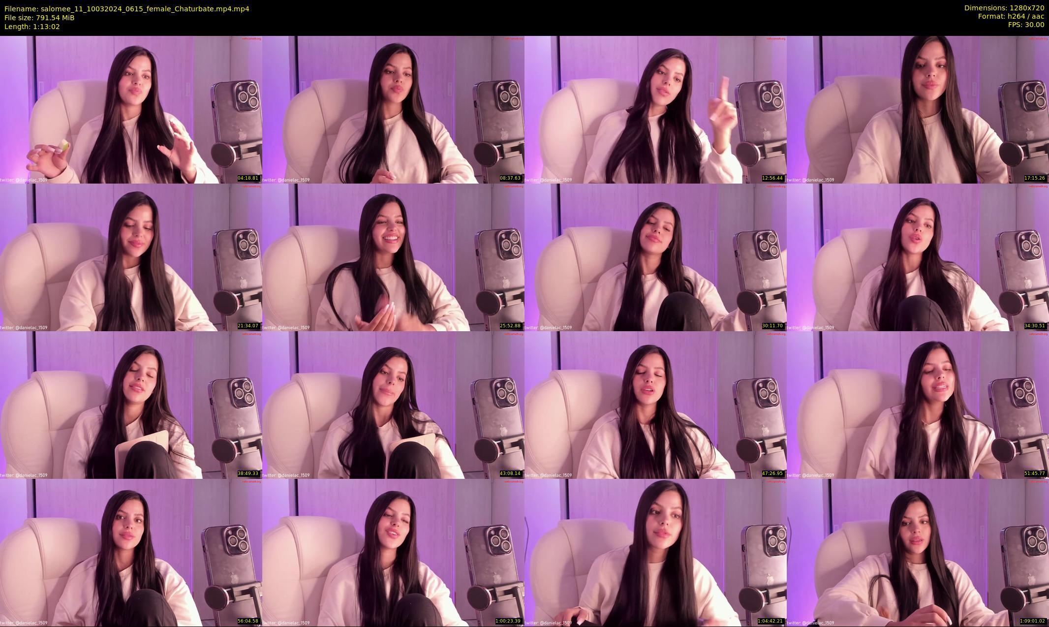 salomee_11 — 74 minute Chaturbate female cam show recording, 720p, Mar 10, 2024