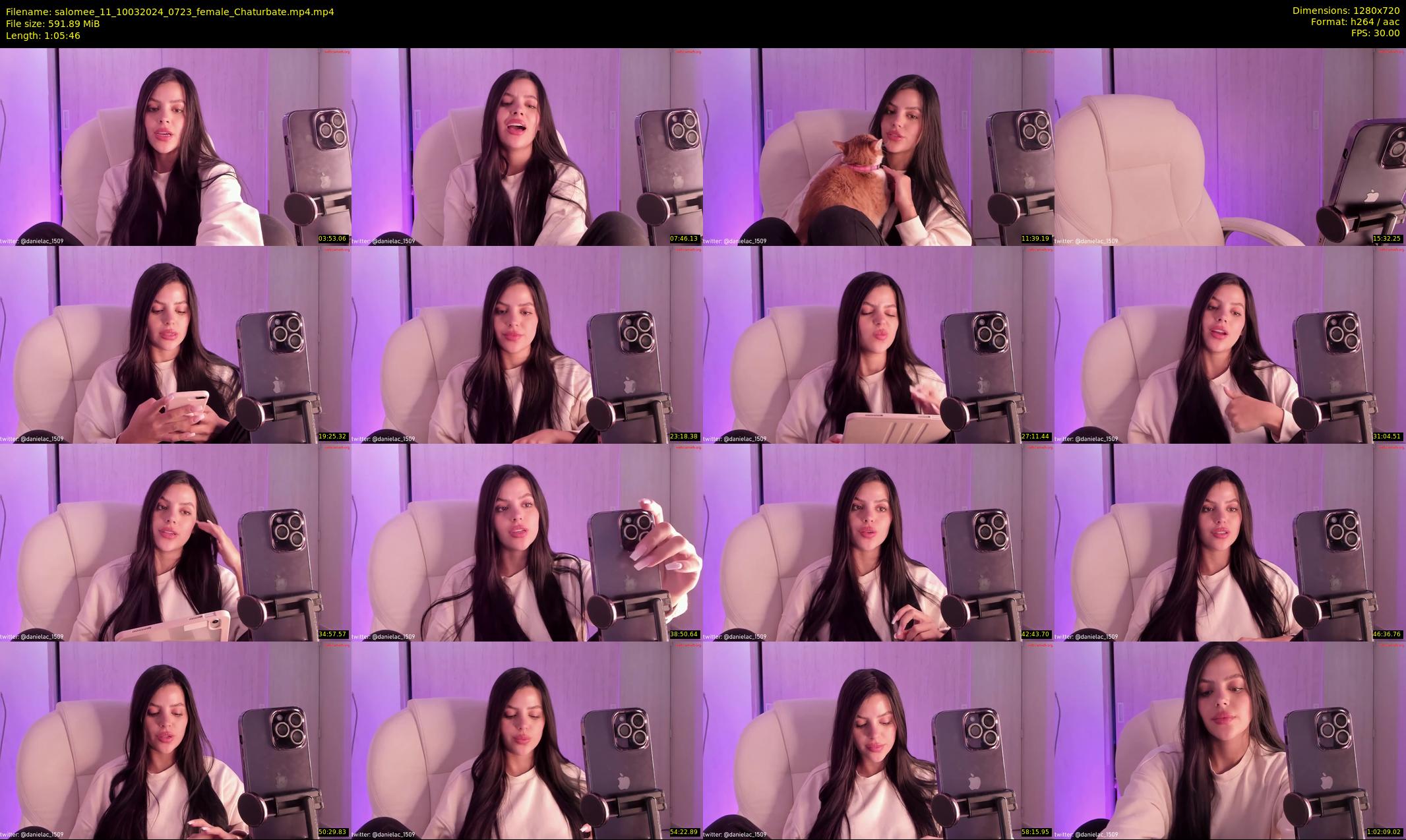 salomee_11 — 66 minute Chaturbate female cam show recording, 720p, Mar 10, 2024