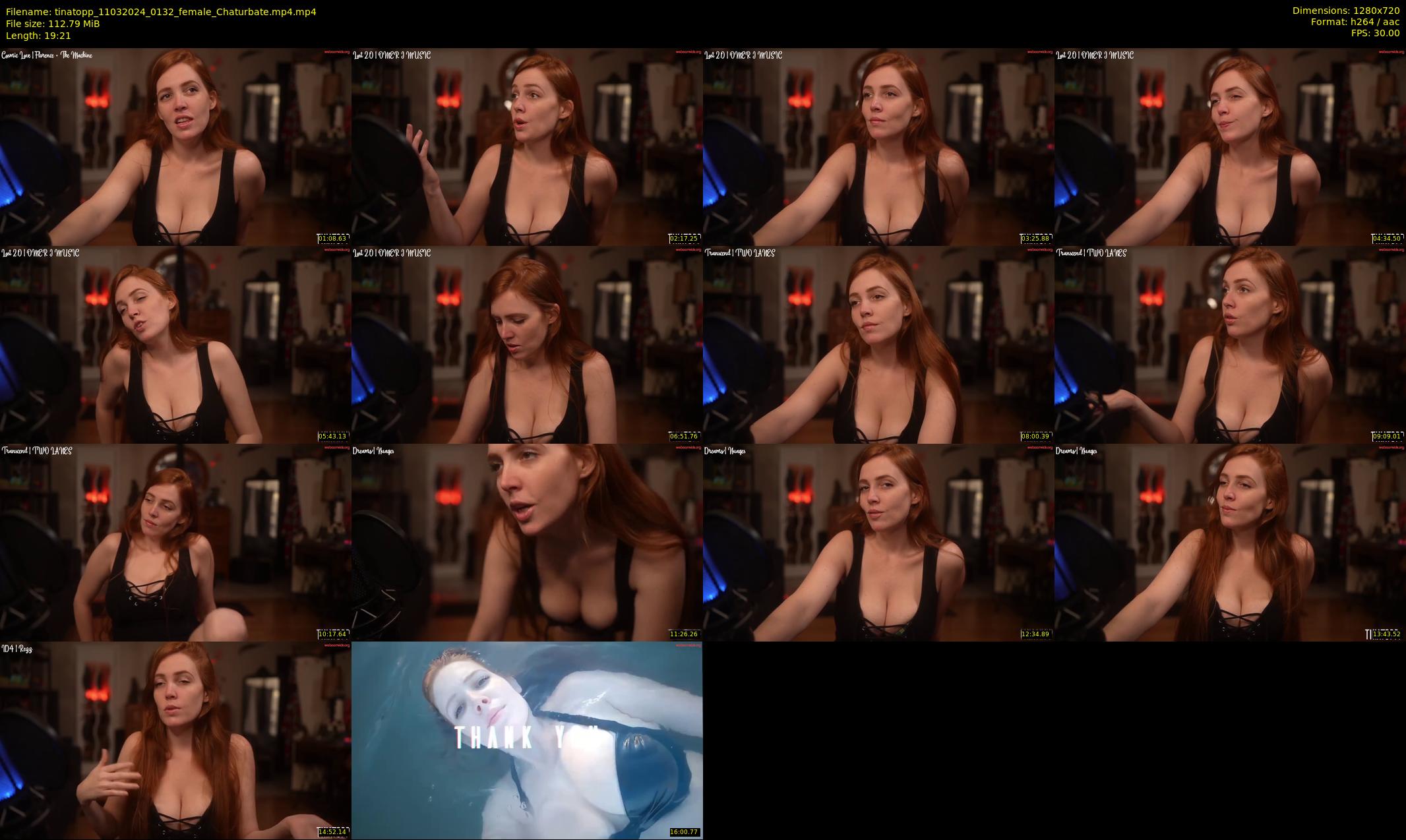 tinatopp — 20 minute Chaturbate female cam show recording, 720p, Mar 11, 2024