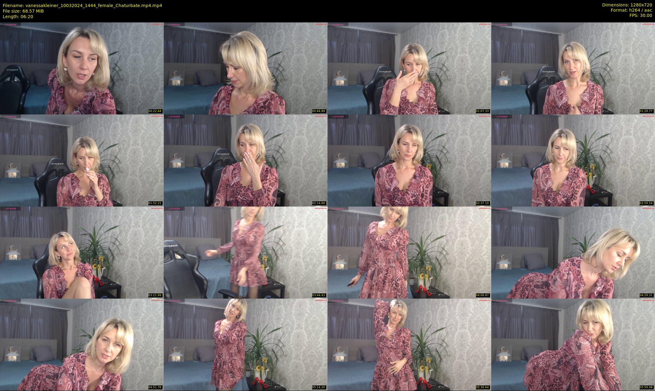 vanessakleiner — 7 minute Chaturbate female cam show recording, 720p, Mar 10, 2024
