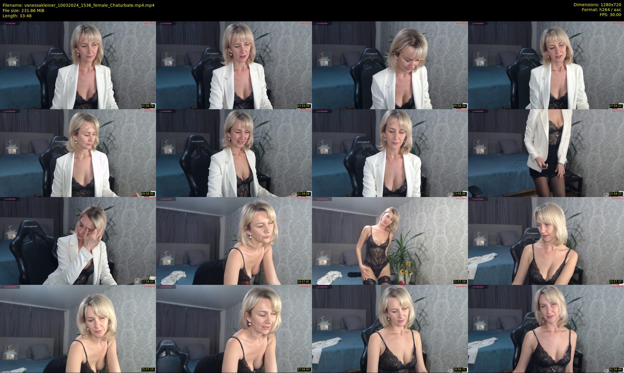 vanessakleiner — 34 minute Chaturbate female cam show recording, 720p, Mar 10, 2024