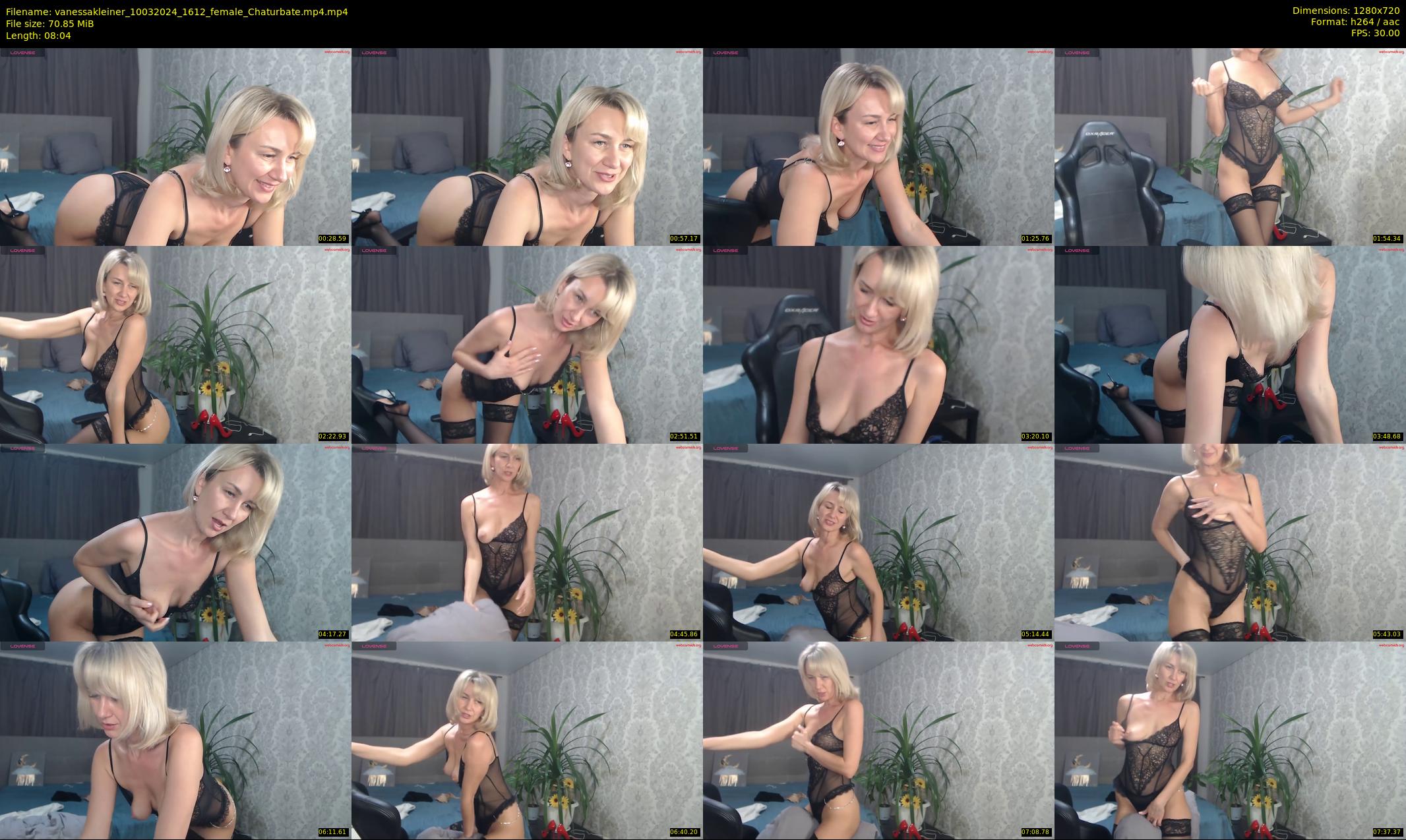 vanessakleiner — 9 minute Chaturbate female cam show recording, 720p, Mar 10, 2024