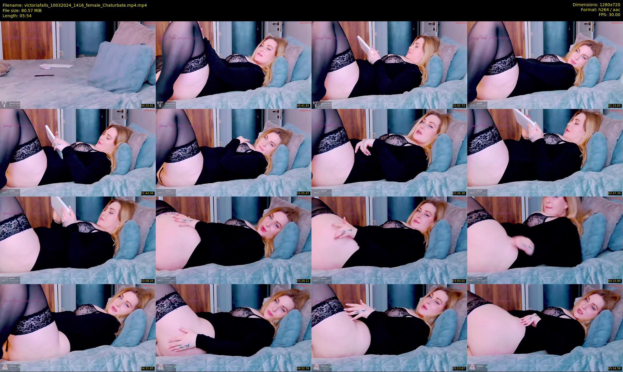 victoriafalls — 6 minute Chaturbate female cam show recording, 720p, Mar 10, 2024