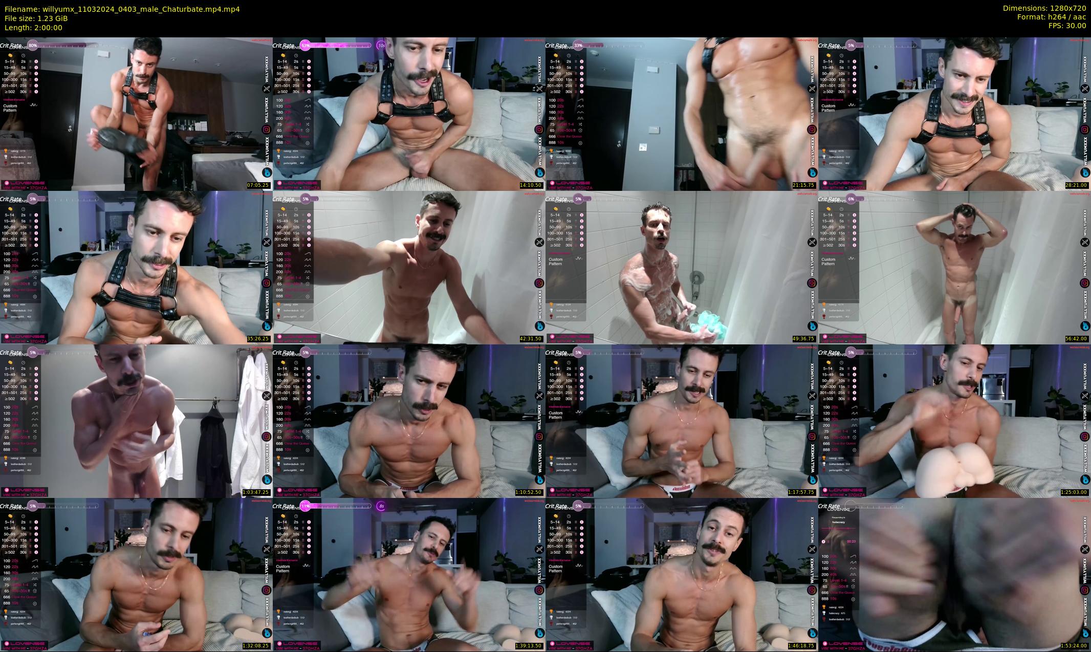 willyumx — 120 minute Chaturbate male cam show recording, 720p, Mar 11, 2024