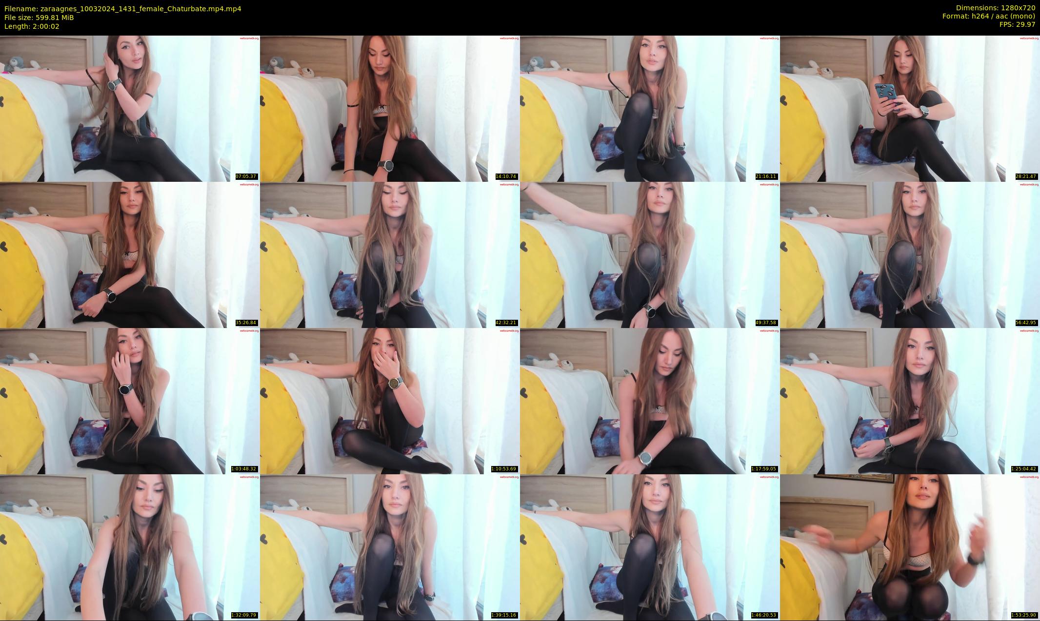 zaraagnes — 121 minute Chaturbate female cam show recording, 720p, Mar 10, 2024