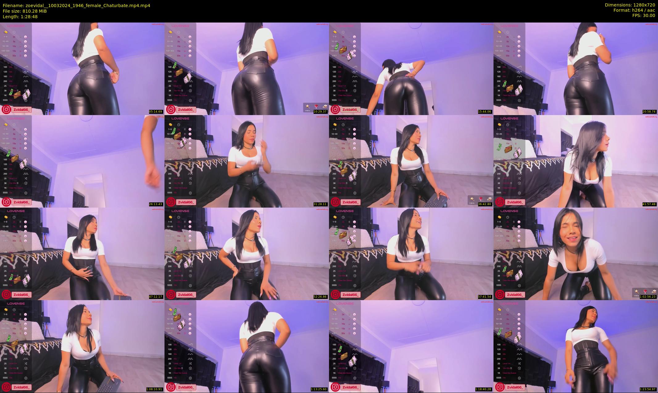 zoevidal_ — 89 minute Chaturbate female cam show recording, 720p, Mar 10, 2024