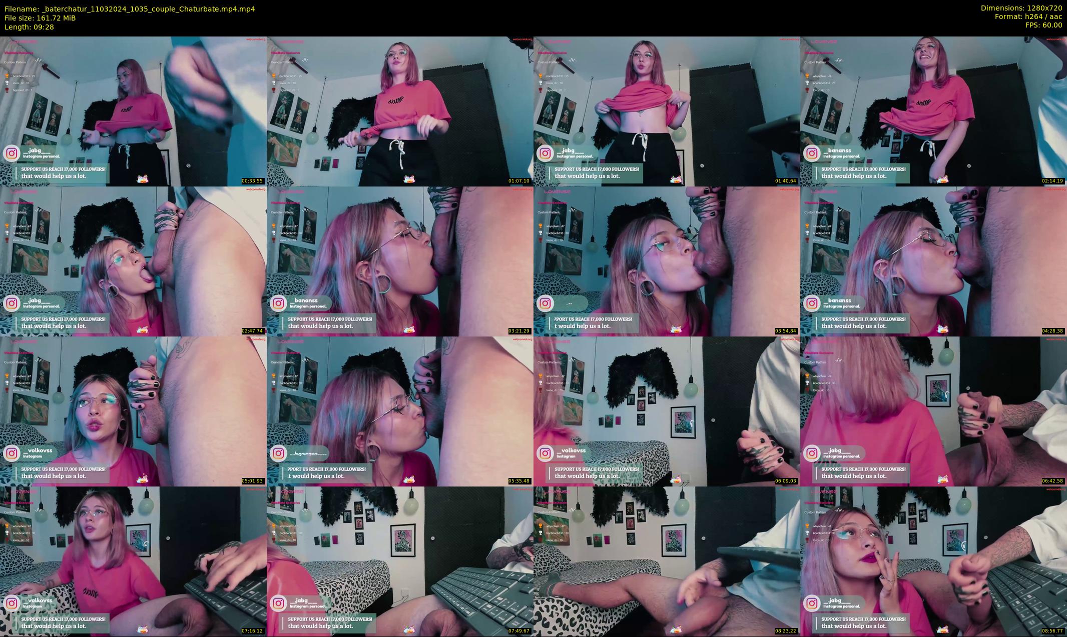 _baterchatur — 10 minute Chaturbate couple cam show recording, 720p, Mar 11, 2024