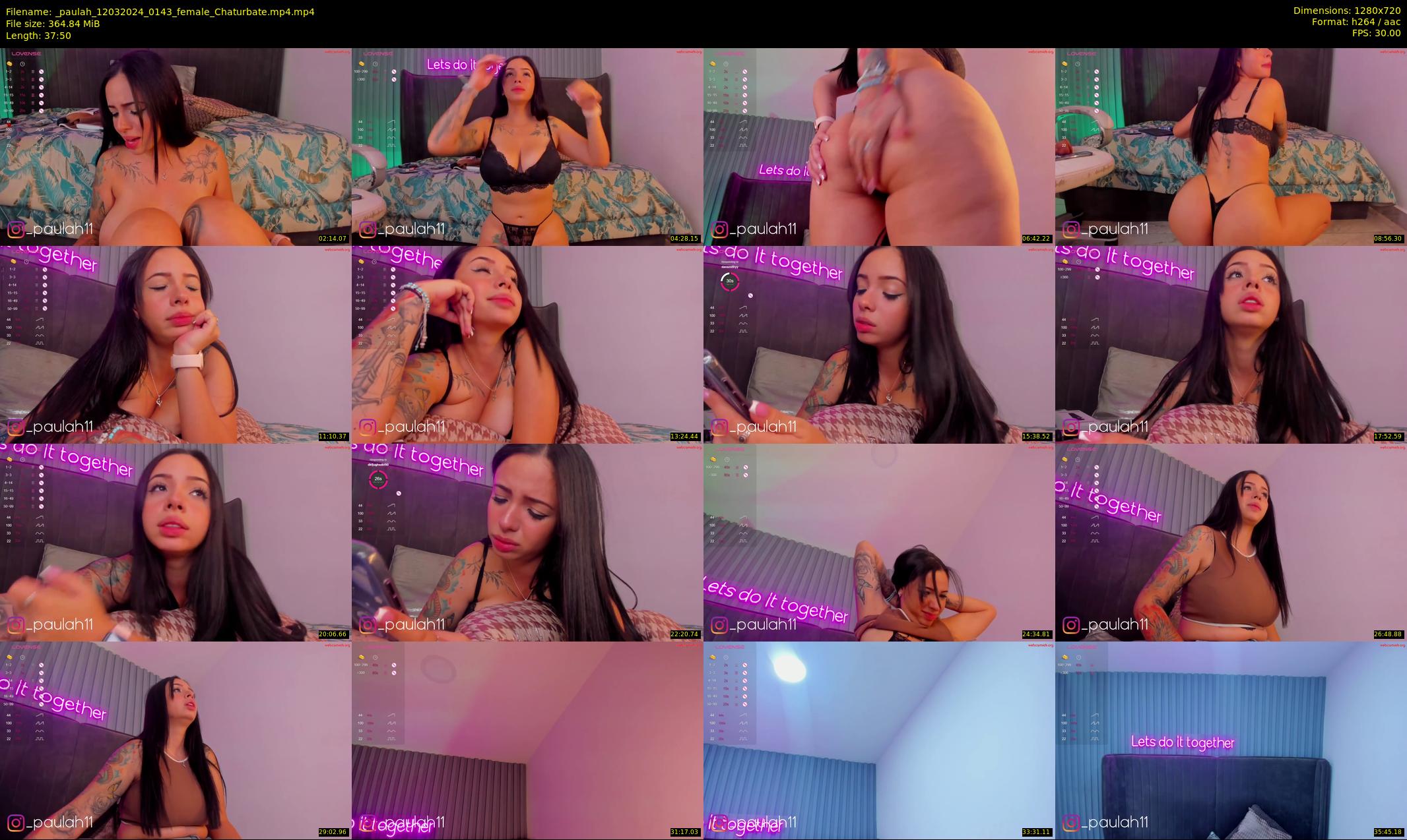 _paulah — 38 minute Chaturbate female cam show recording, 720p, Mar 12, 2024