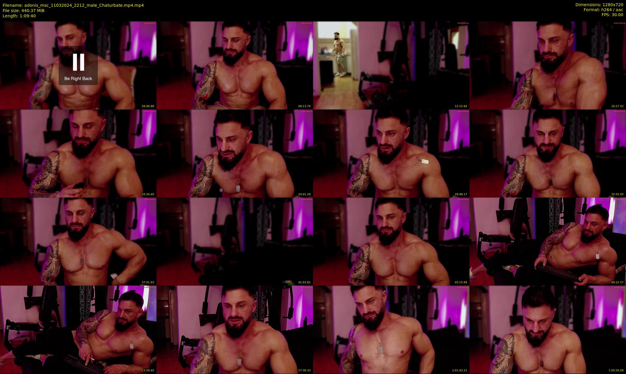 adonis_msc — 70 minute Chaturbate male cam show recording, 720p, Mar 11, 2024
