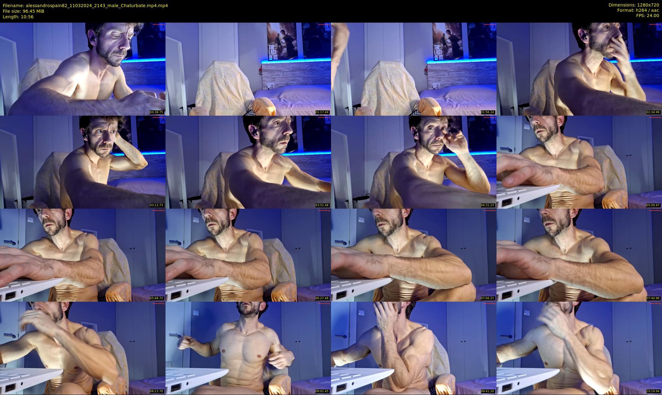 alessandrospain82 — 11 minute Chaturbate male cam show recording, 720p, Mar 11, 2024