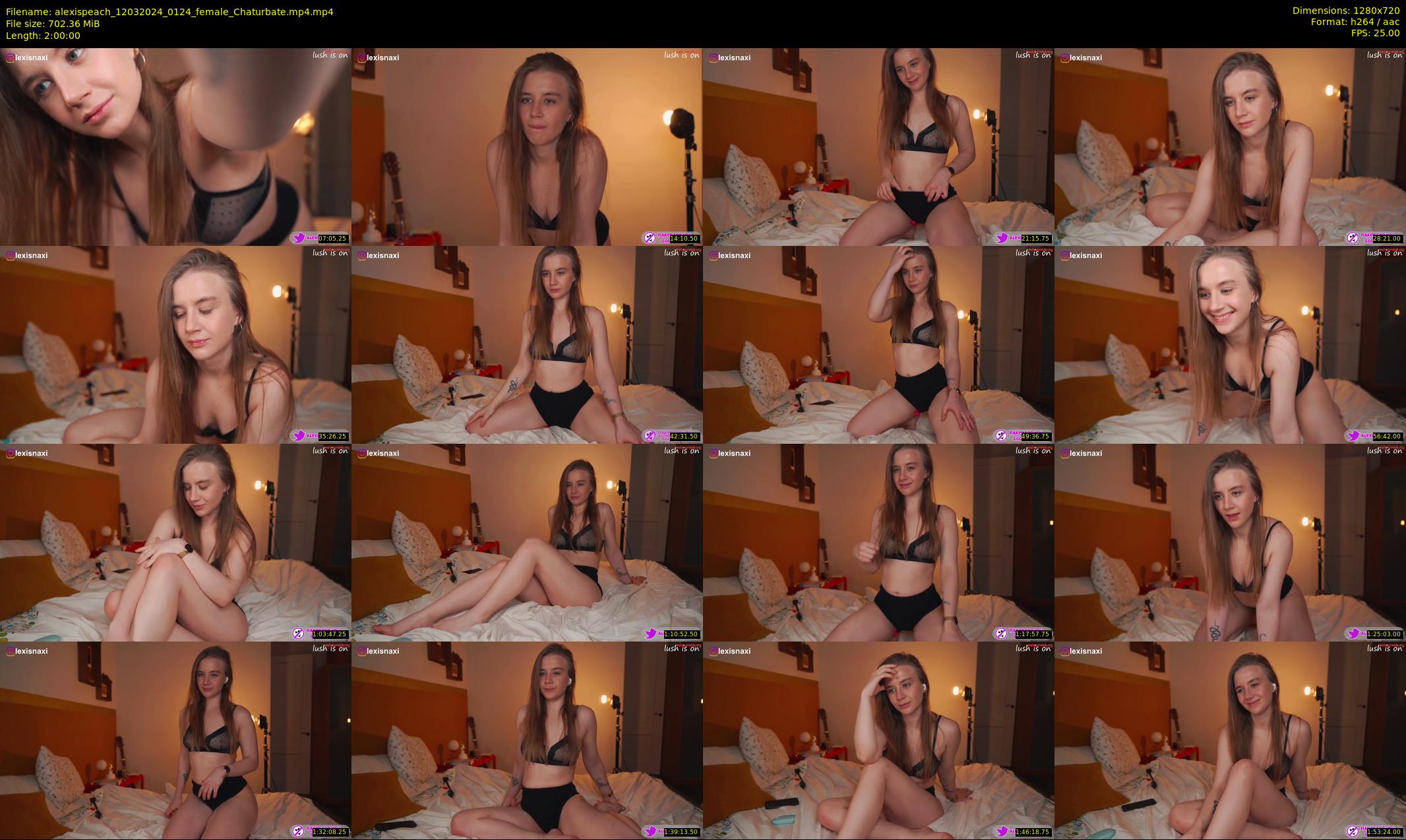 alexispeach — 120 minute Chaturbate female cam show recording, 720p, Mar 12, 2024