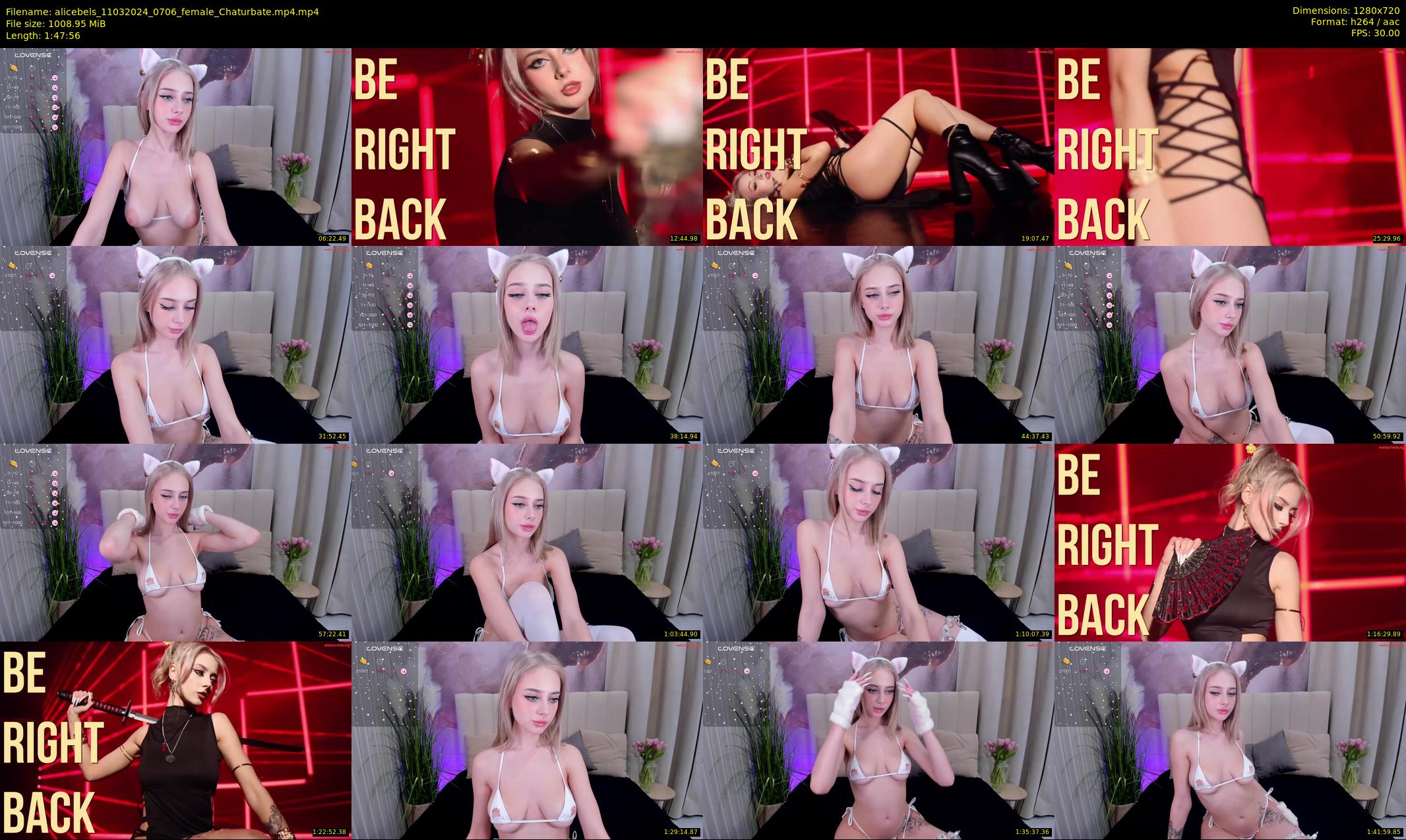 alicebels — 108 minute Chaturbate female cam show recording, 720p, Mar 11, 2024