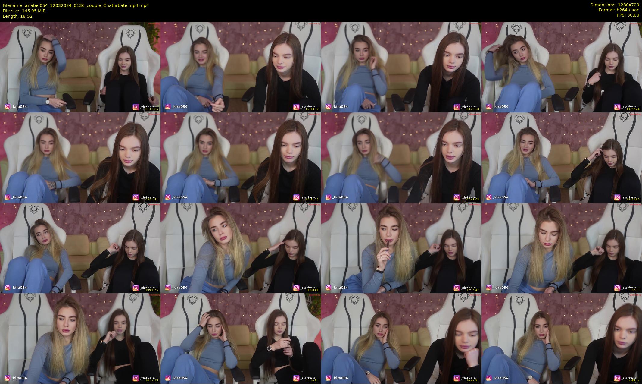 anabel054 — 19 minute Chaturbate female cam show recording, 720p, Mar 12, 2024