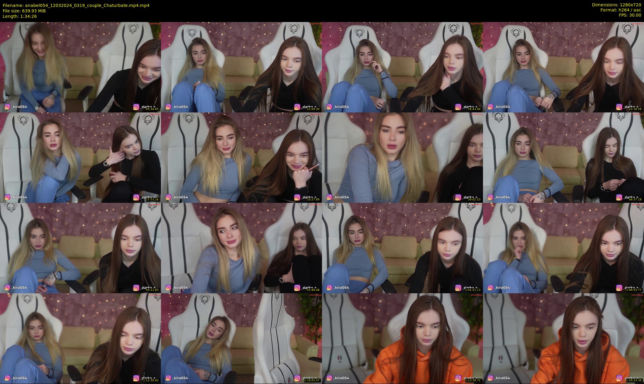 anabel054 — 95 minute Chaturbate female cam show recording, 720p, Mar 12, 2024