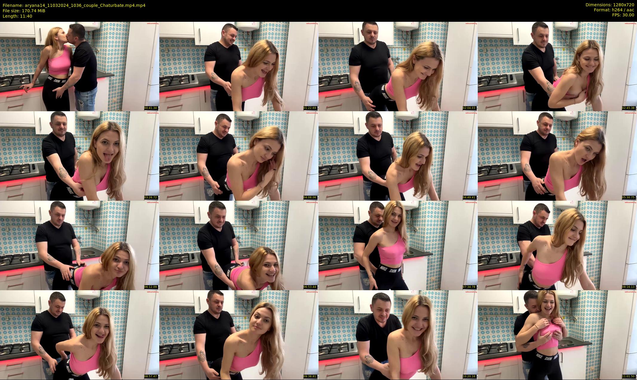 aryana14 — 12 minute Chaturbate couple cam show recording, 720p, Mar 11, 2024