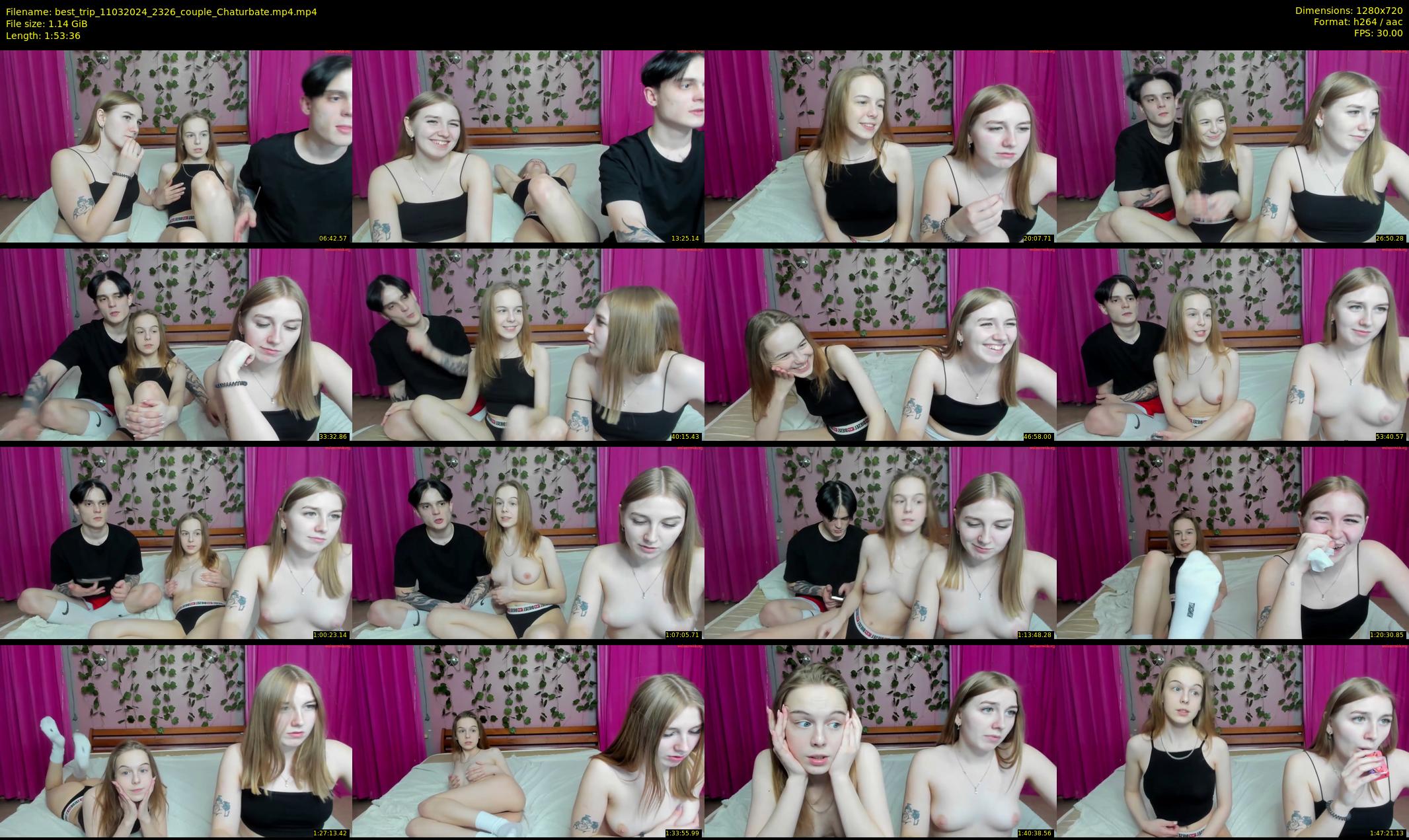 best_trip — 114 minute Chaturbate couple cam show recording, 720p, Mar 11, 2024