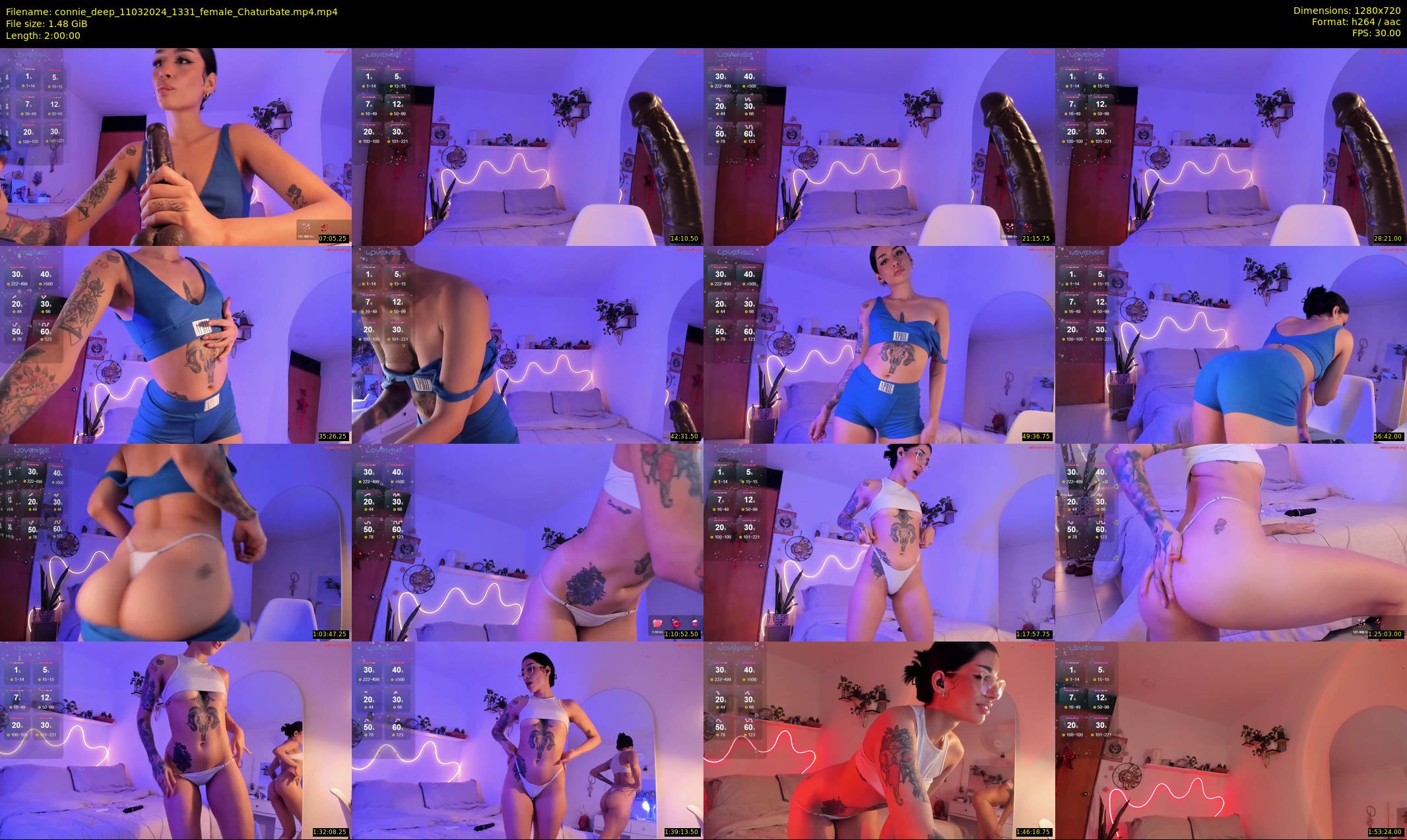 connie_deep — 120 minute Chaturbate female cam show recording, 720p, Mar 11, 2024