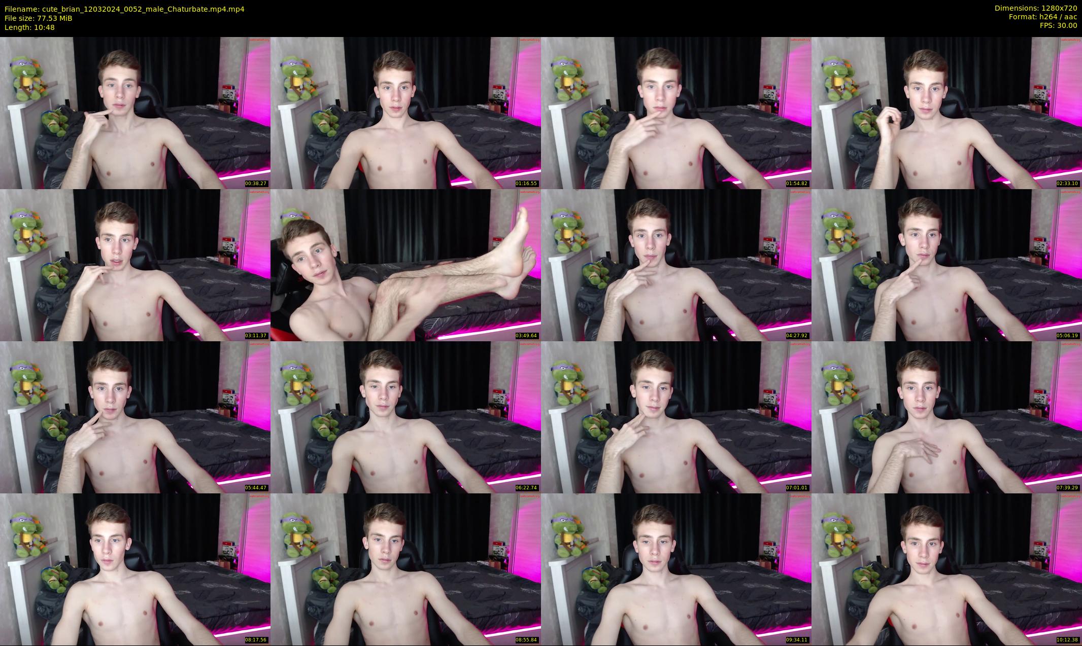 cute_brian — 11 minute Chaturbate male cam show recording, 720p, Mar 12, 2024