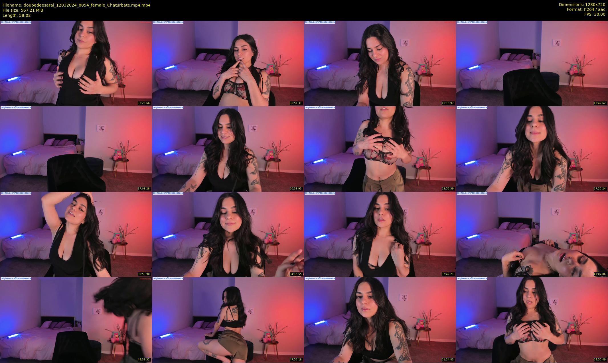 doubedeesarai — 59 minute Chaturbate female cam show recording, 720p, Mar 12, 2024