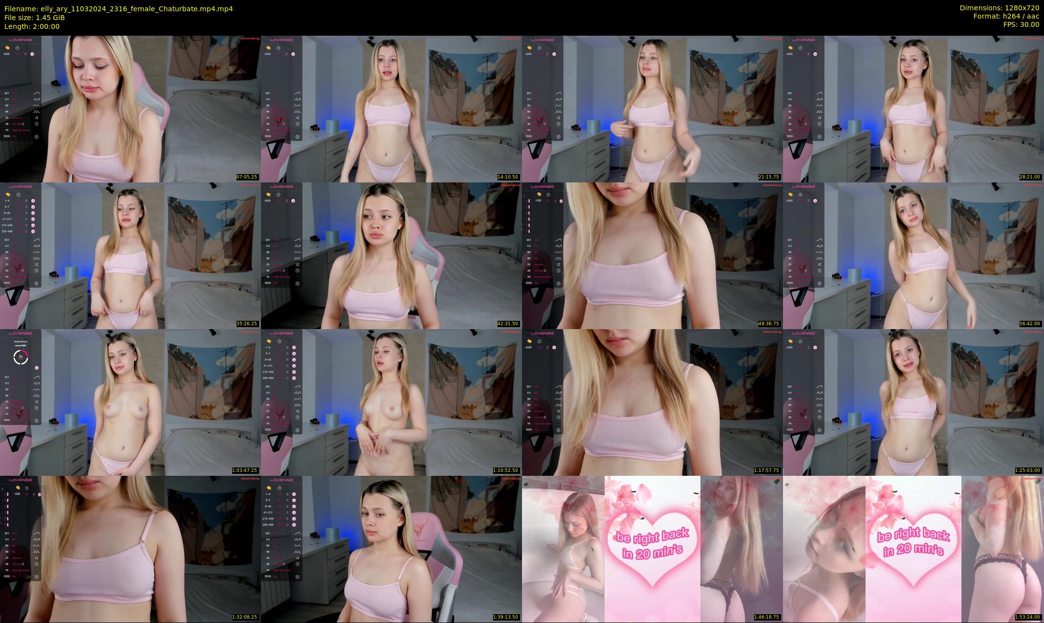 elly_ary — 120 minute Chaturbate female cam show recording, 720p, Mar 11, 2024