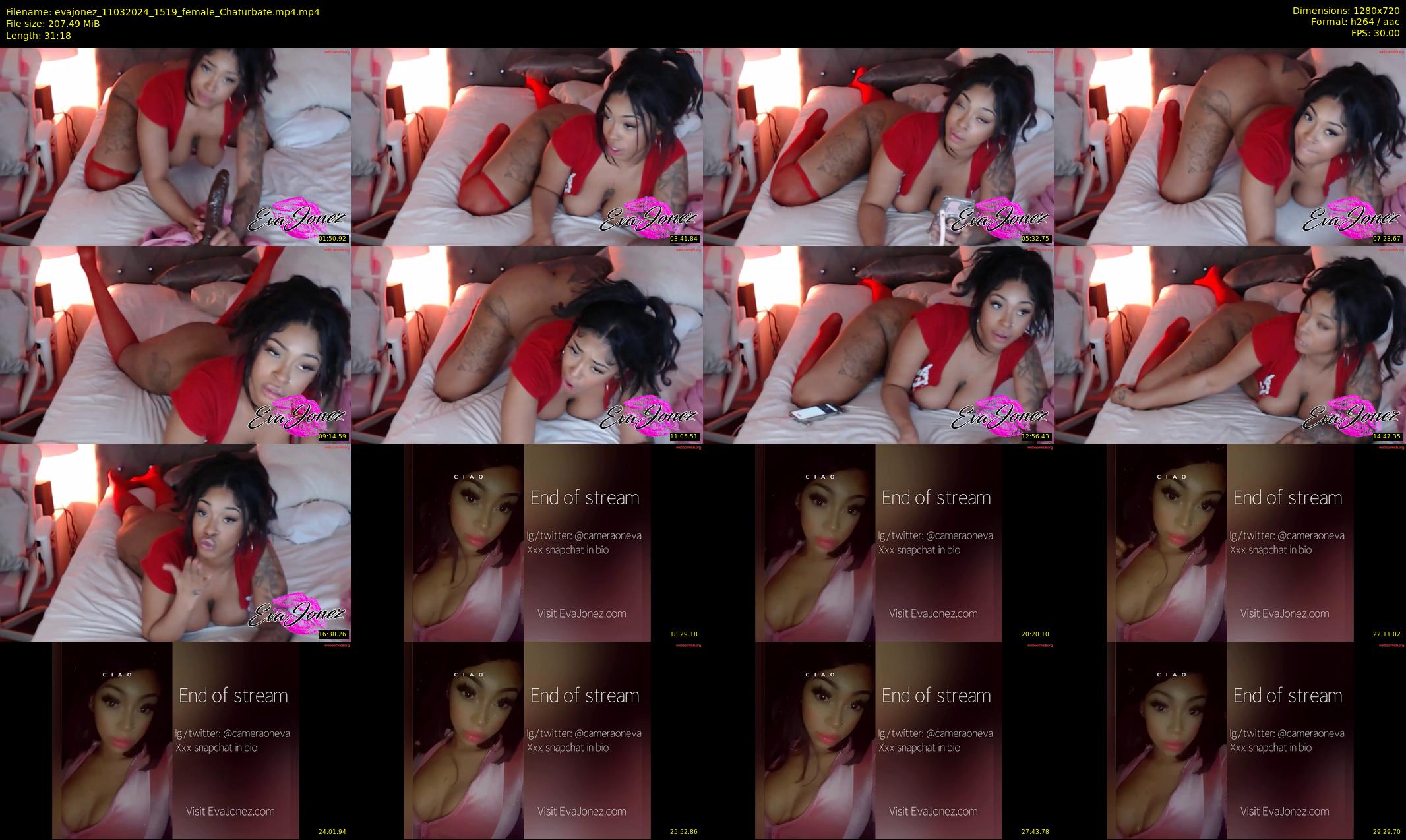 evajonez — 32 minute Chaturbate female cam show recording, 720p, Mar 11, 2024