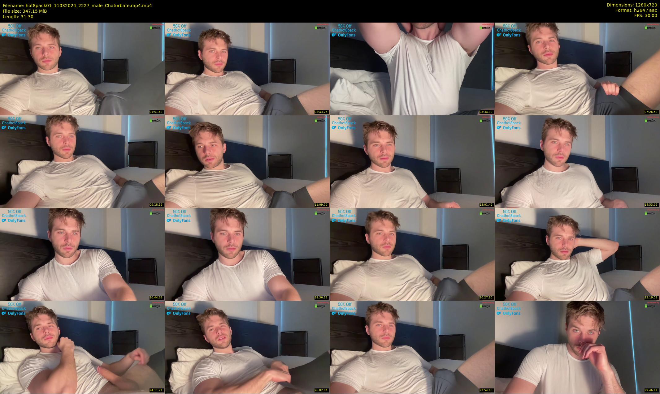 hot8pack01 — 32 minute Chaturbate male cam show recording, 720p, Mar 11, 2024