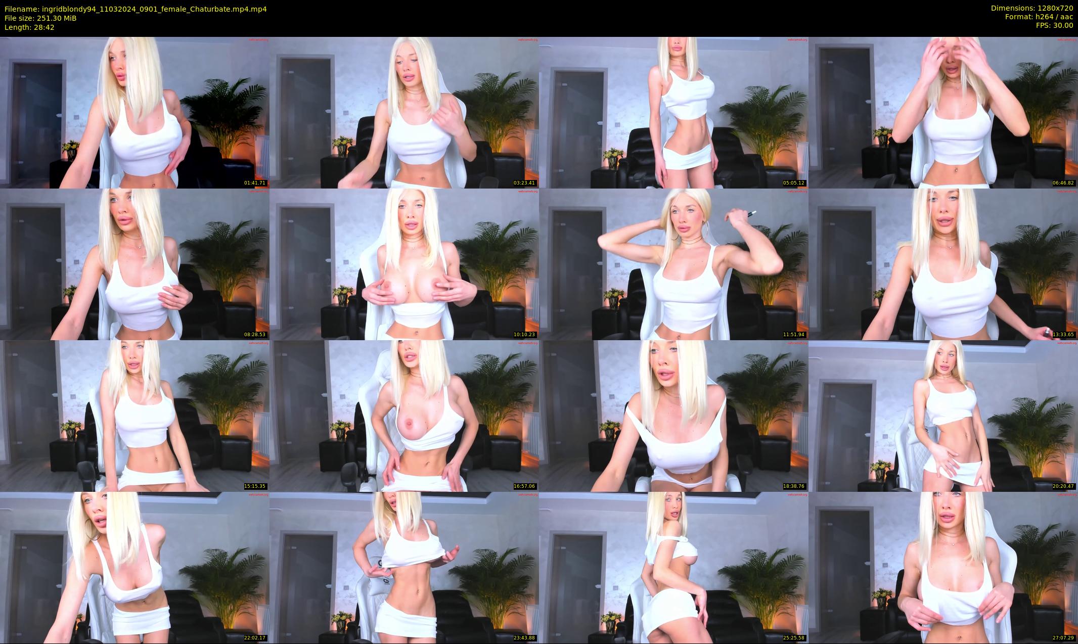 ingridblondy94 — 29 minute Chaturbate female cam show recording, 720p, Mar 11, 2024
