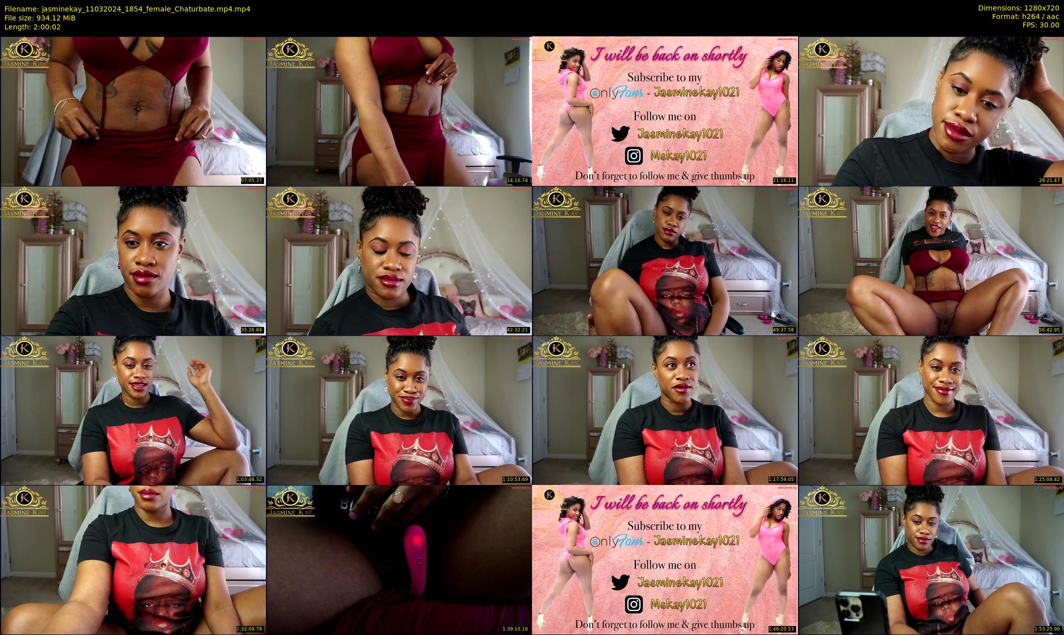 jasminekay — 121 minute Chaturbate female cam show recording, 720p, Mar 11, 2024