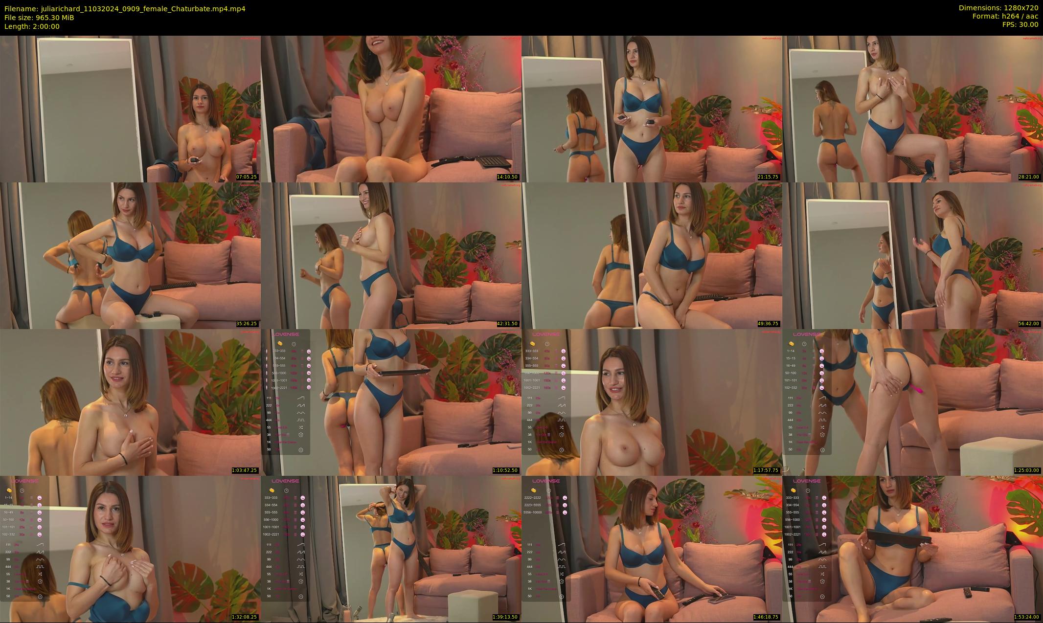 juliarichard — 120 minute Chaturbate female cam show recording, 720p, Mar 11, 2024