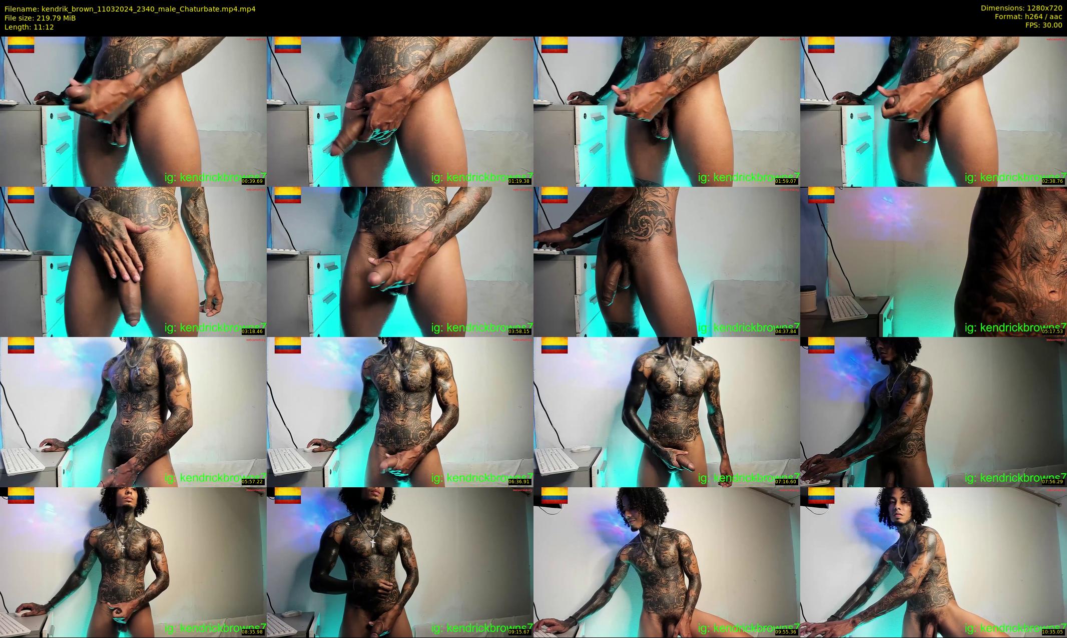 kendrik_brown — 12 minute Chaturbate male cam show recording, 720p, Mar 11, 2024