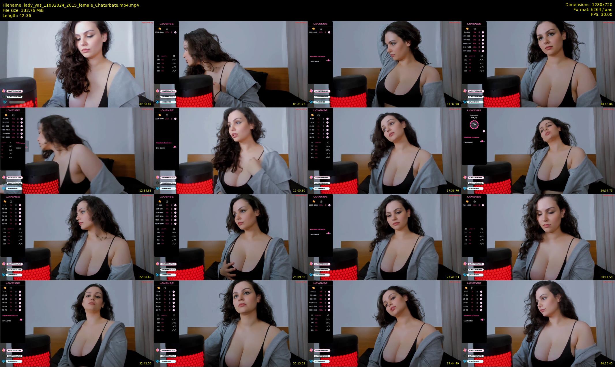 lady_yas — 43 minute Chaturbate female cam show recording, 720p, Mar 11, 2024