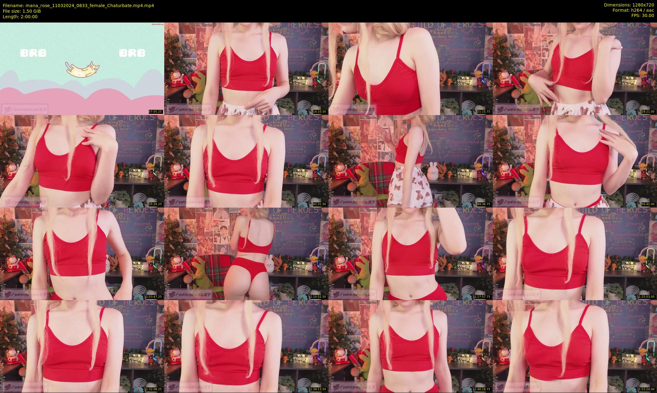 mana_rose — 120 minute Chaturbate female cam show recording, 720p, Mar 11, 2024