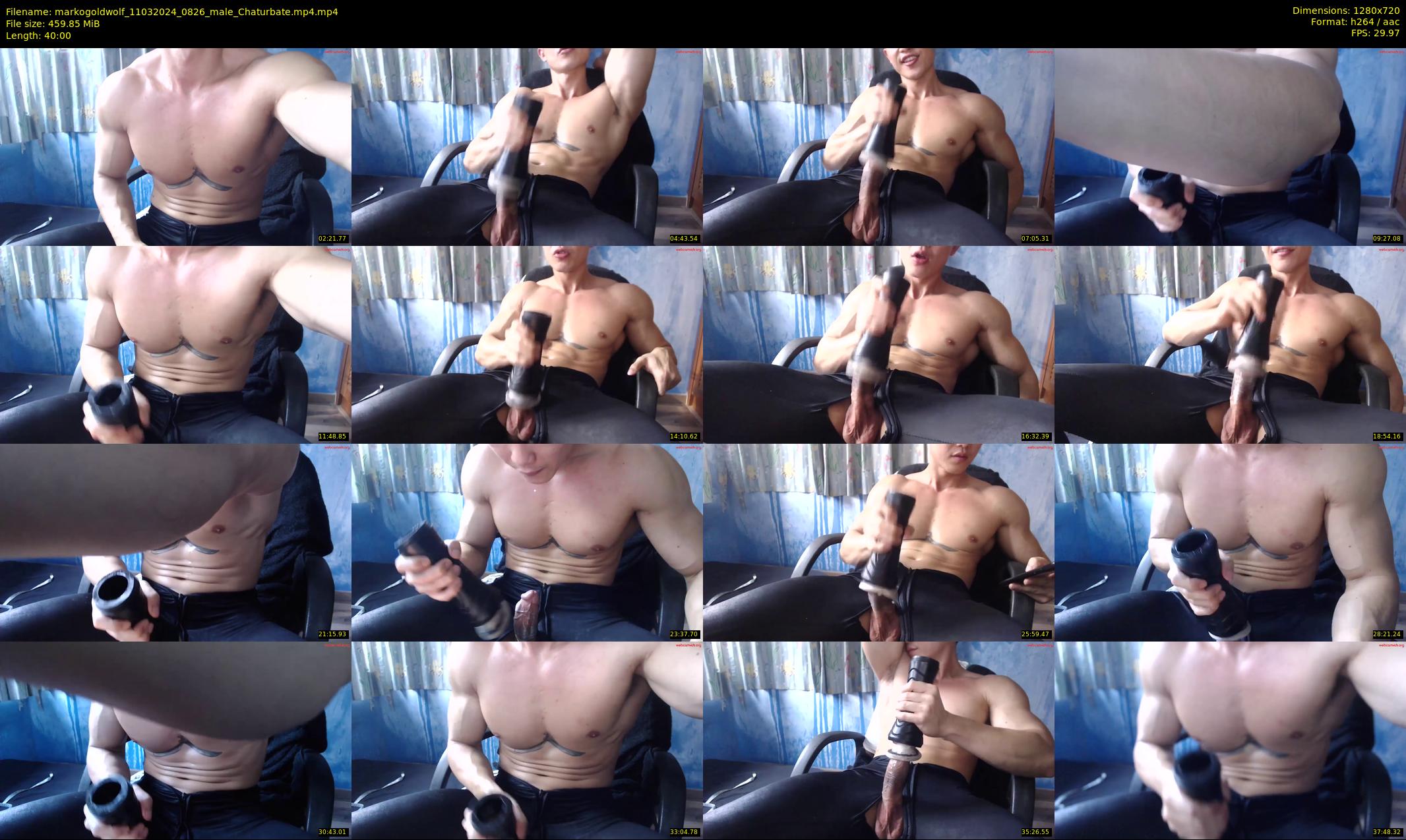 markogoldwolf — 40 minute Chaturbate male cam show recording, 720p, Mar 11, 2024