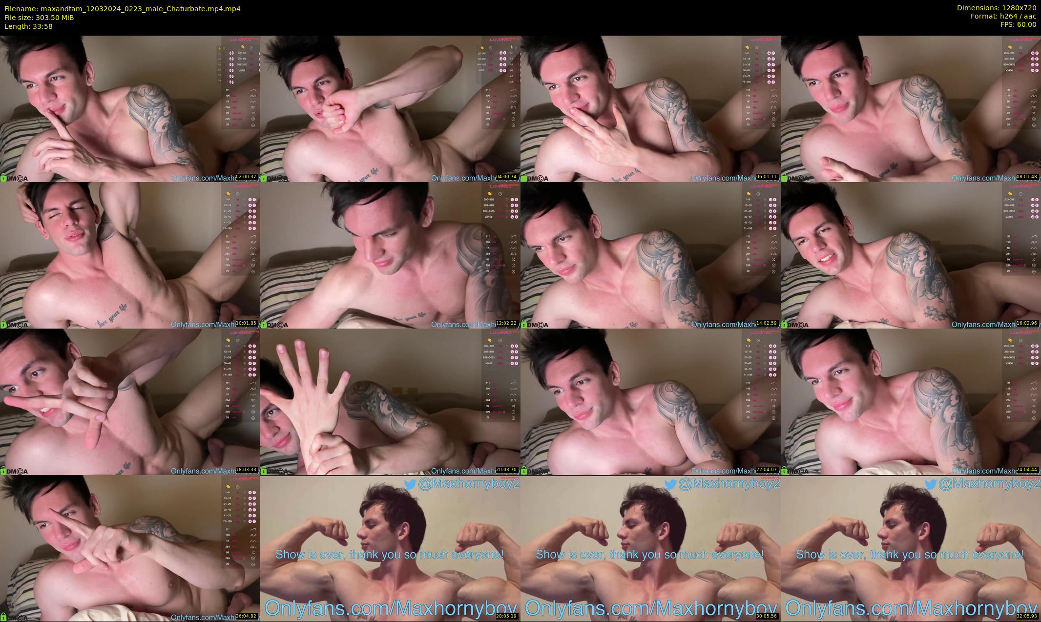 maxandtam — 34 minute Chaturbate couple cam show recording, 720p, Mar 12, 2024