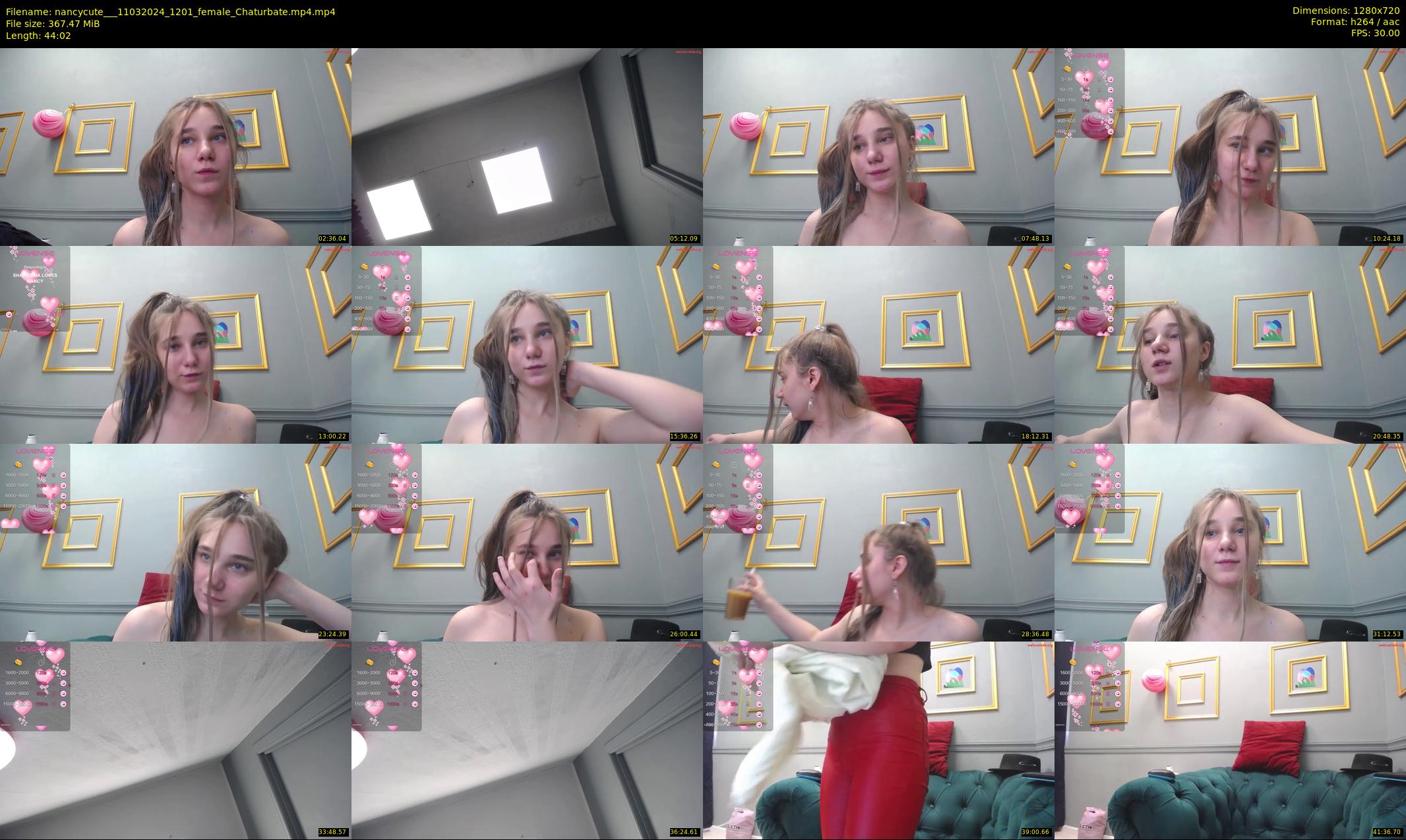 nancycute__ — 45 minute Chaturbate female cam show recording, 720p, Mar 11, 2024