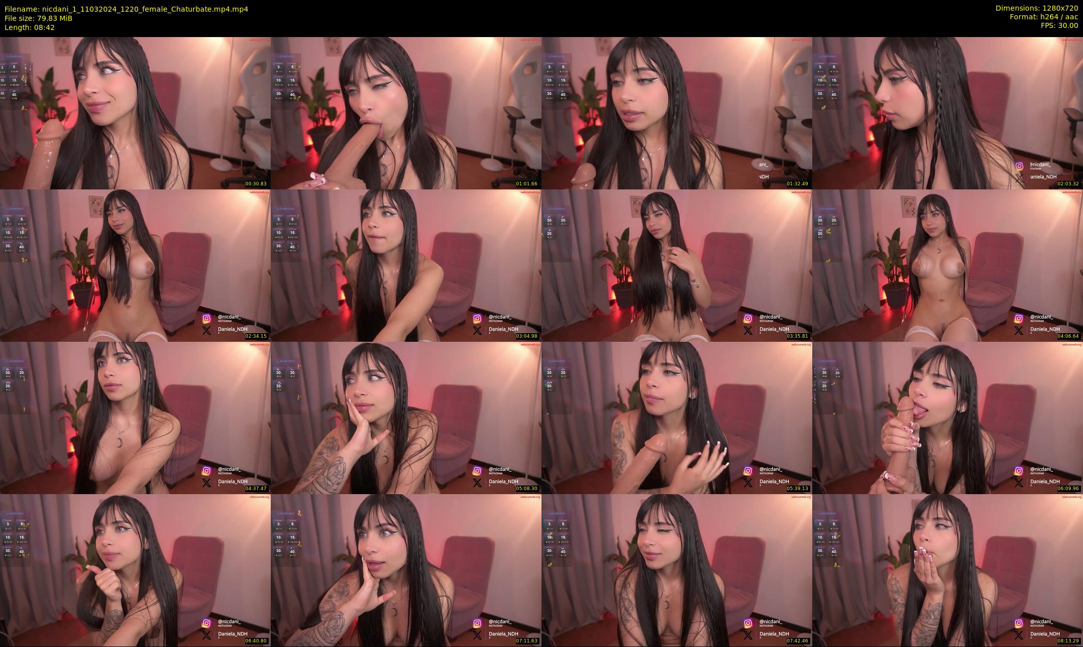 nicdani_1 — 9 minute Chaturbate female cam show recording, 720p, Mar 11, 2024