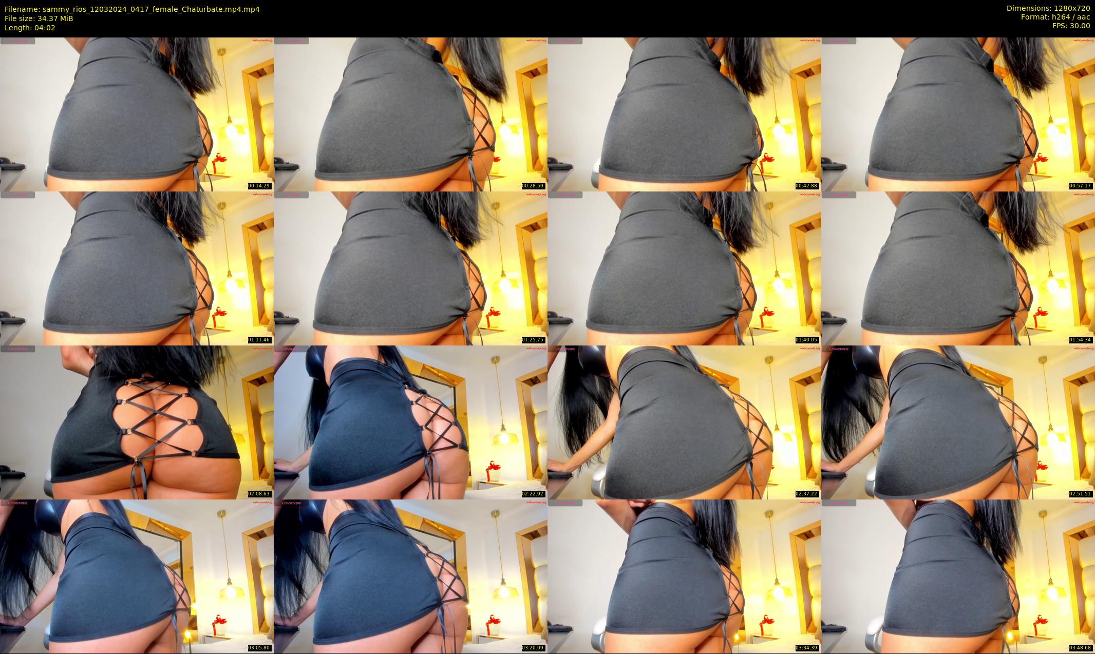 sammy_rios — 5 minute Chaturbate female cam show recording, 720p, Mar 12, 2024